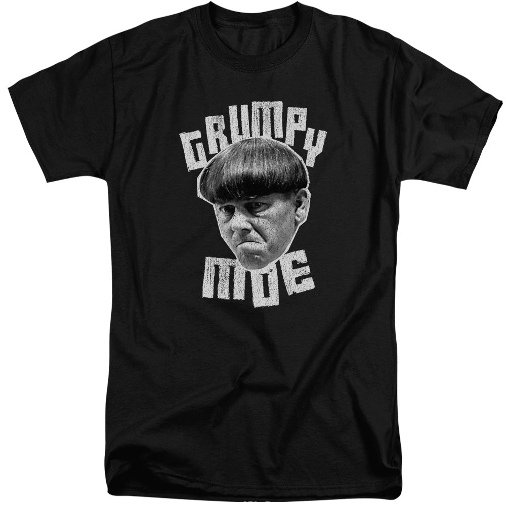 Three Stooges Tall T-Shirt Grumpy Moe Black Tee