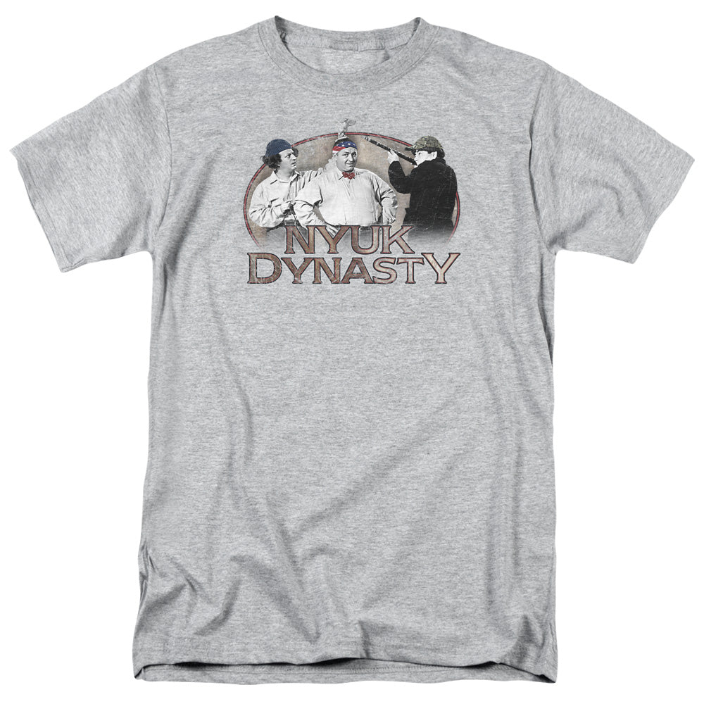 Three Stooges T-Shirt NYUK Dynasty Athletic Heather Tee