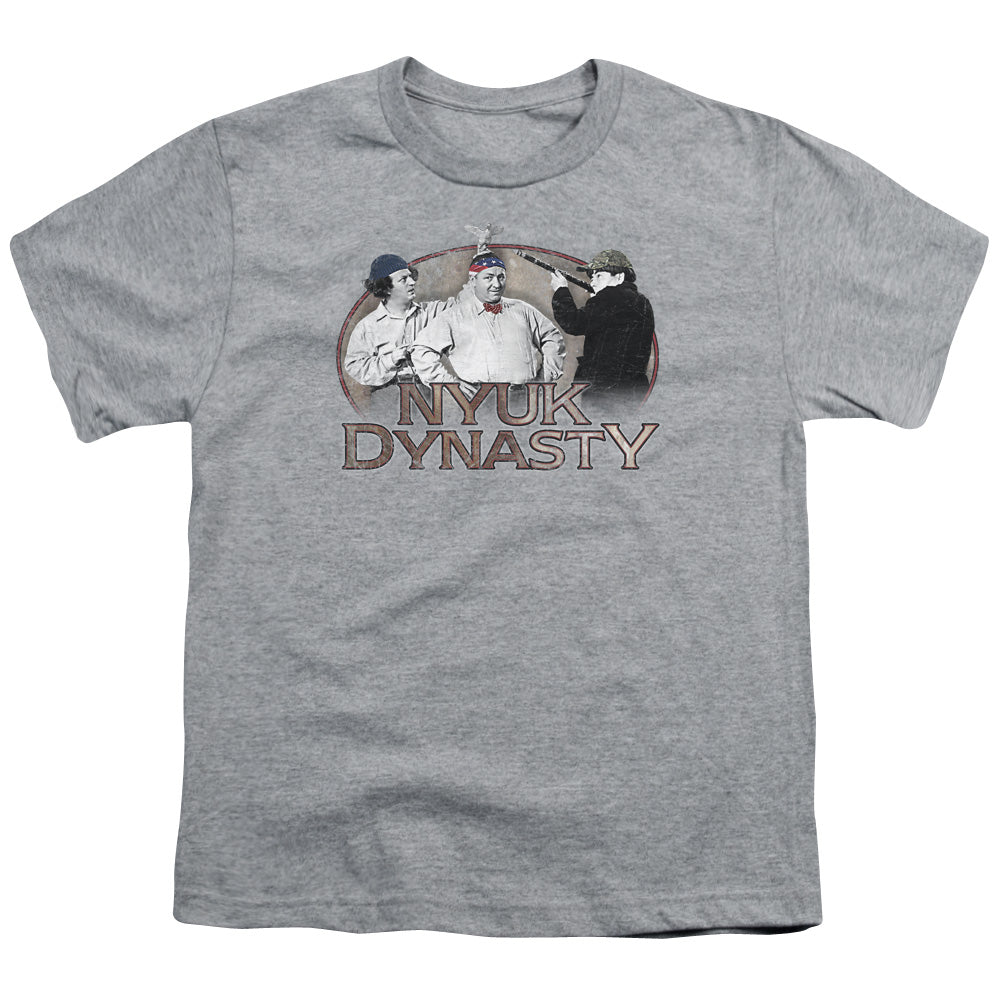 Three Stooges Kids T-Shirt NYUK Dynasty Athletic Heather Tee