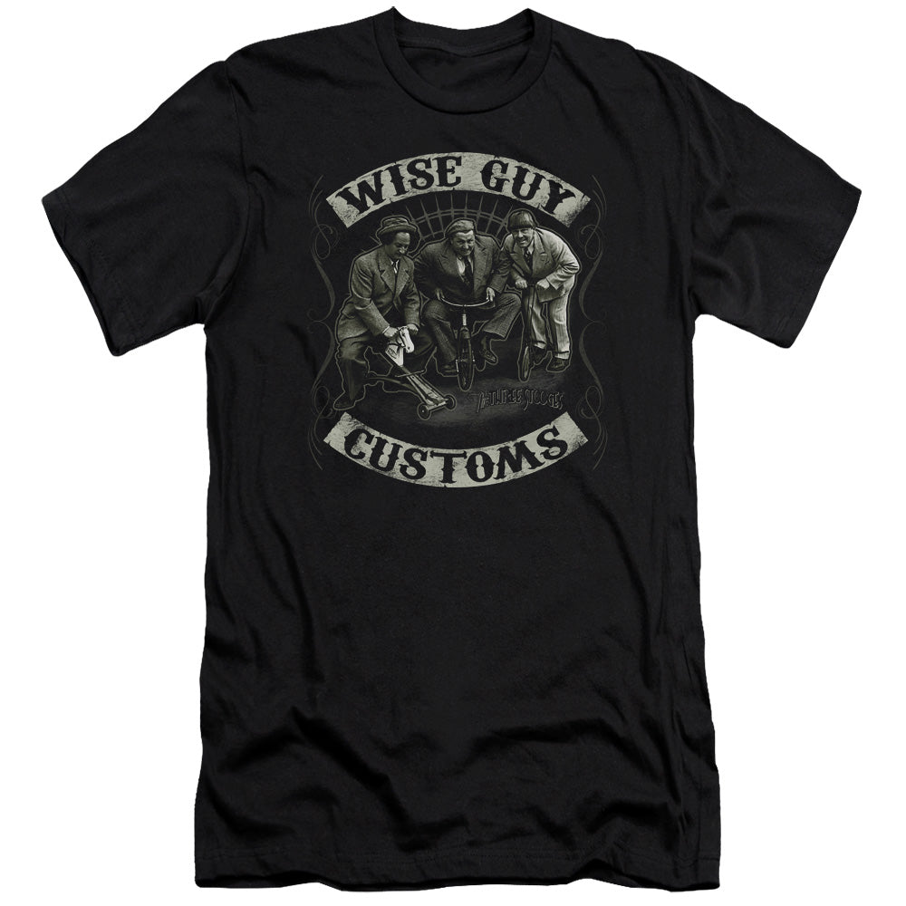 Three Stooges Premium Canvas T-Shirt Wise Guy Customs Black Tee