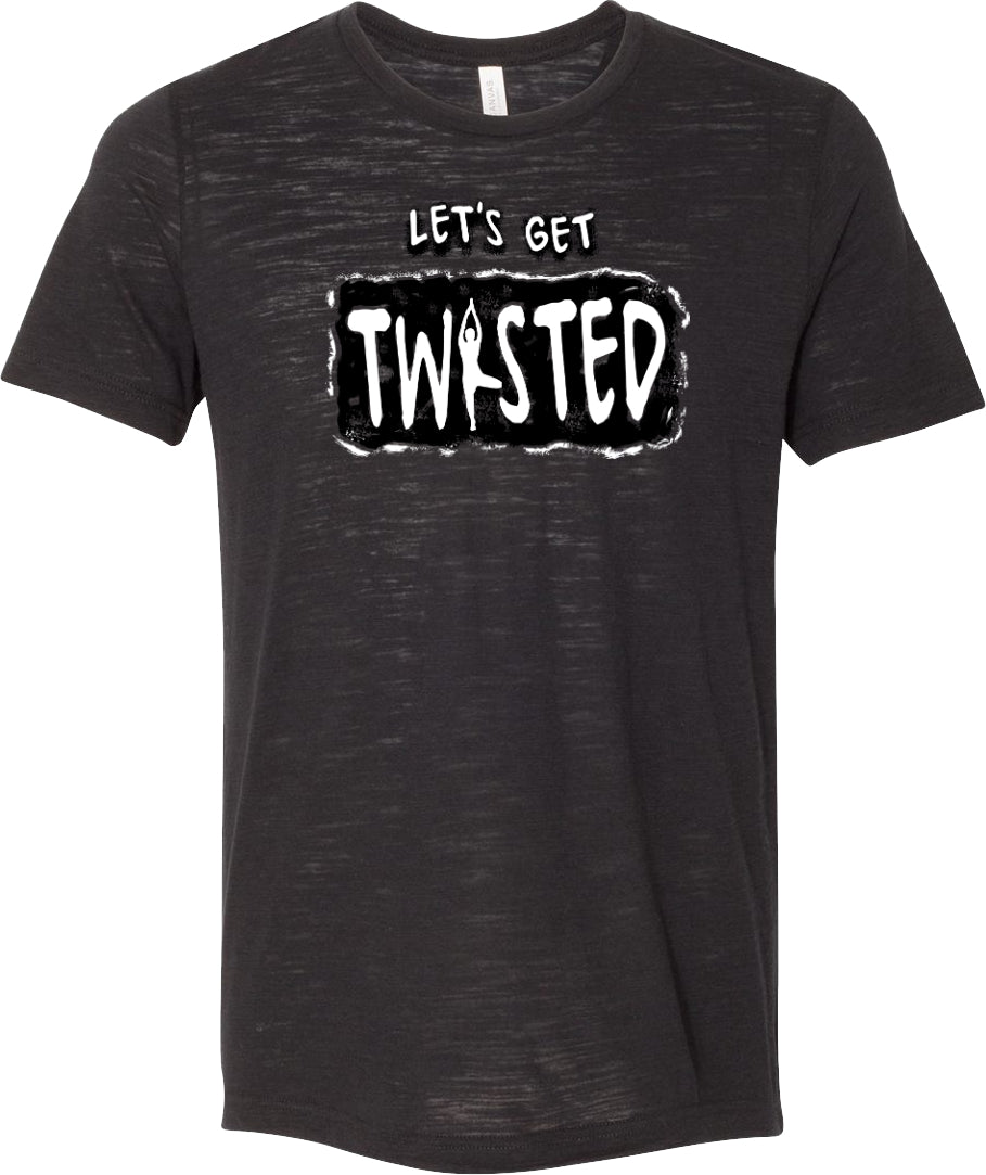 Yoga T-shirt Lets Get Twisted Burnout Tee