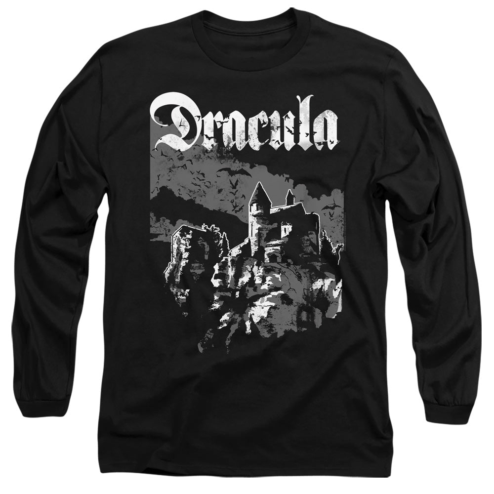 Dracula Long Sleeve T-Shirt Castle Black Tee