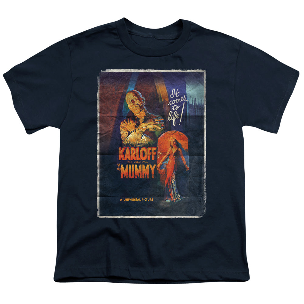 The Mummy Kids T-Shirt Movie Poster Navy Tee