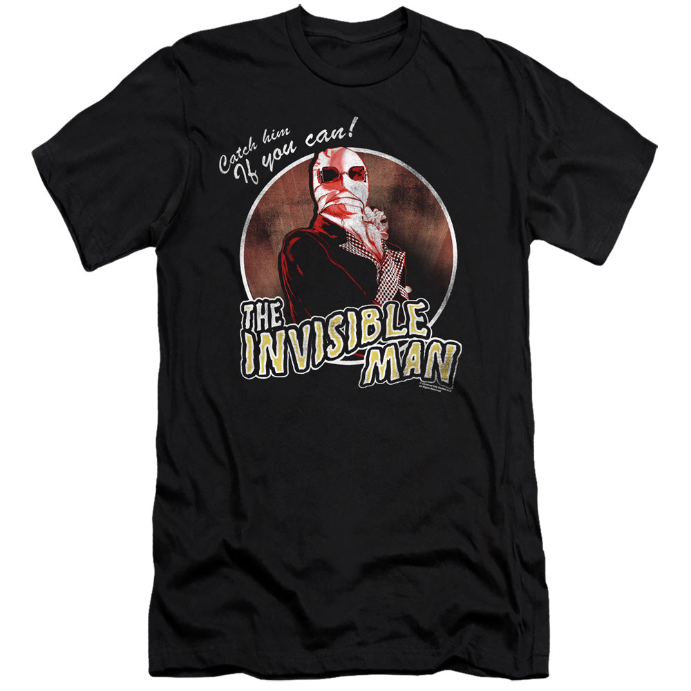 The Invisible Man Slim Fit T-Shirt Catch Him If You Can Black Tee