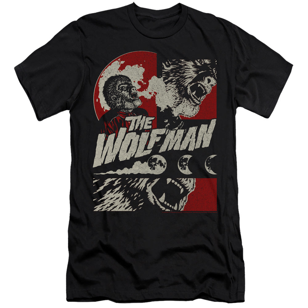 The Wolf Man Premium Canvas T-Shirt Wolfbane Blooms Black Tee