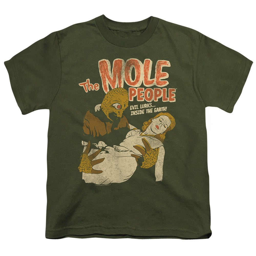 The Mole People Kids T-Shirt Evil Lurks Military Tee