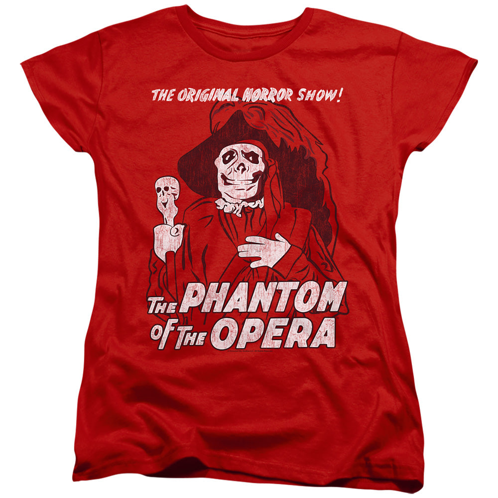 The Phantom of the Opera Womens T-Shirt Original Horror Red Tee