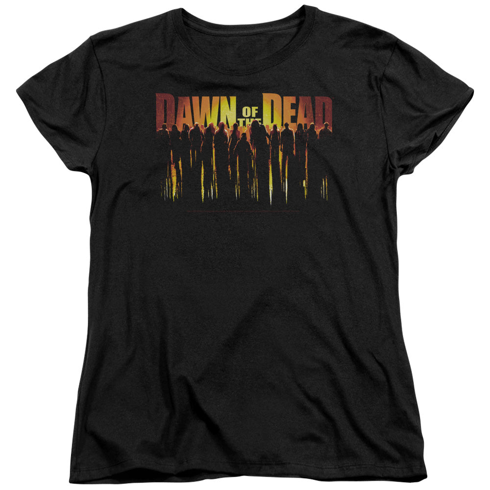 Dawn of the Dead Womens T-Shirt Walking Dead Black Tee