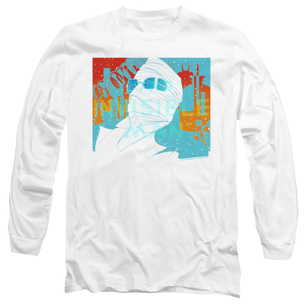 The Invisible Man Long Sleeve T-Shirt Wrapped Up White Tee