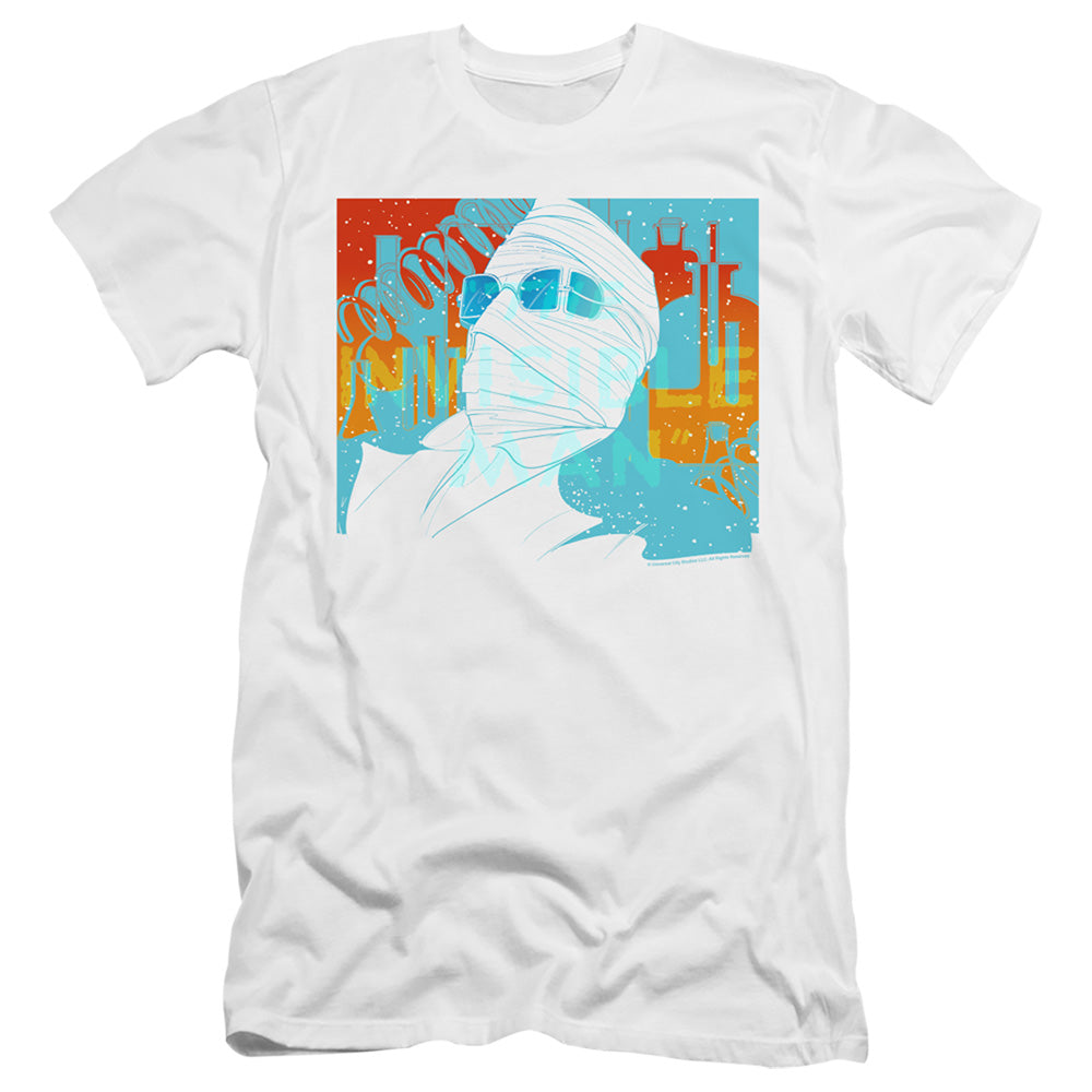 The Invisible Man Premium Canvas T-Shirt Wrapped Up White Tee