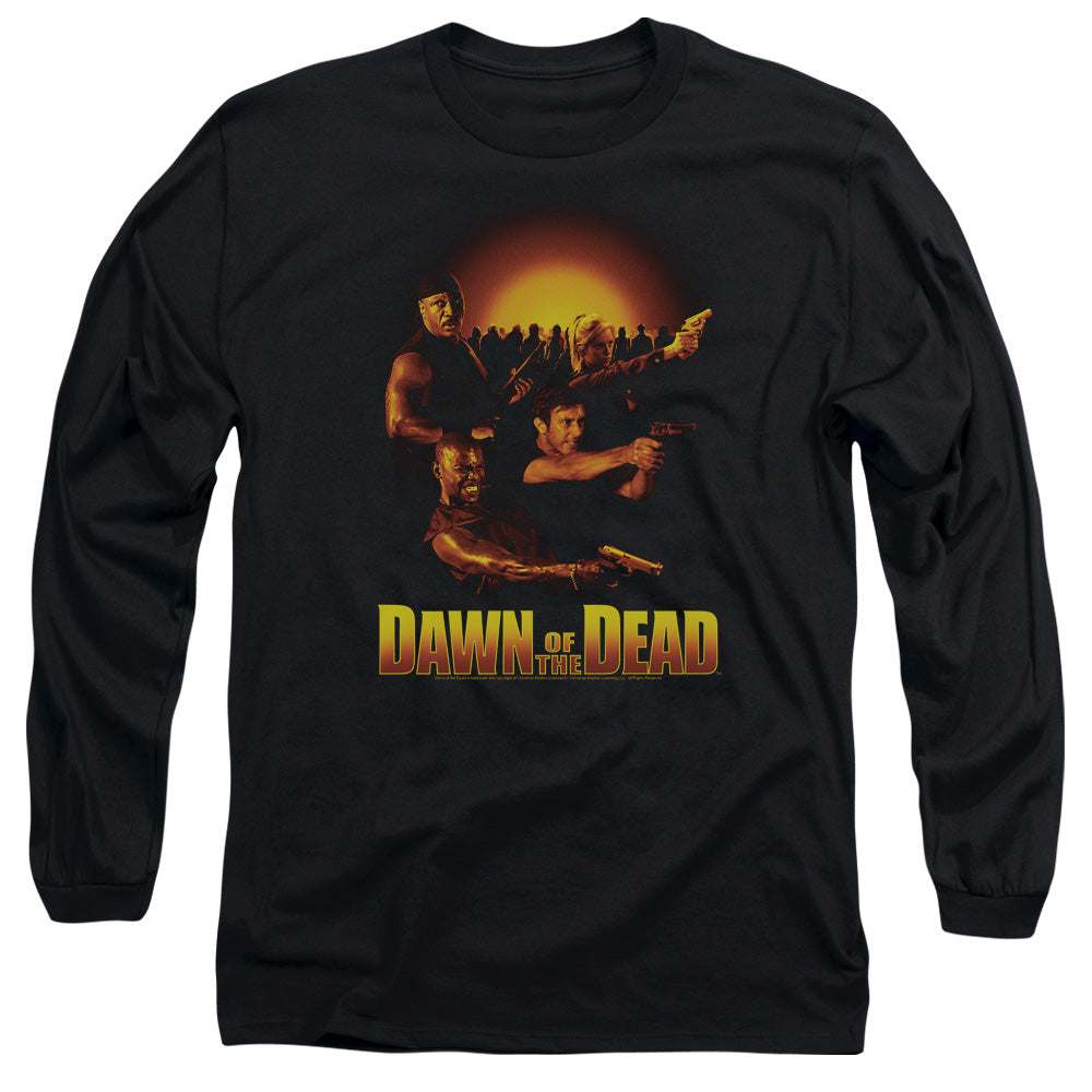 Dawn of the Dead Long Sleeve T-Shirt Main Characters Black Tee