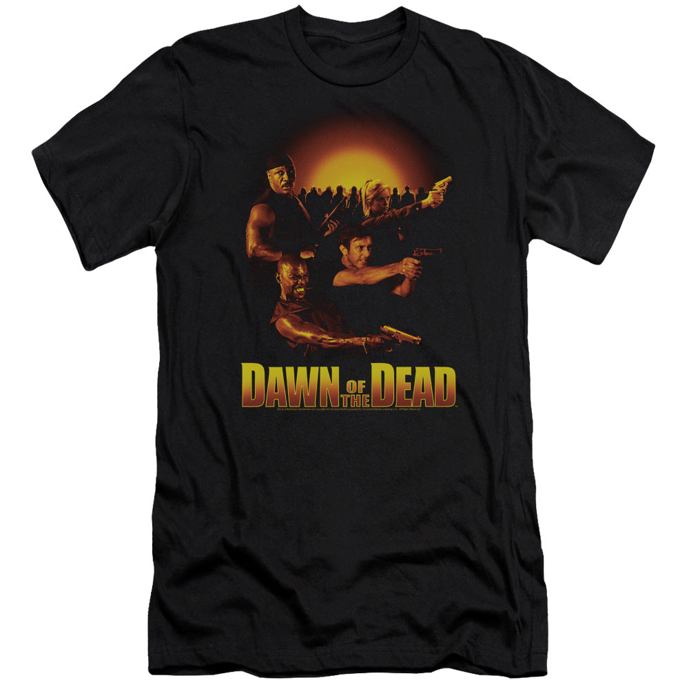 Dawn of the Dead Premium Canvas T-Shirt Main Characters Black Te