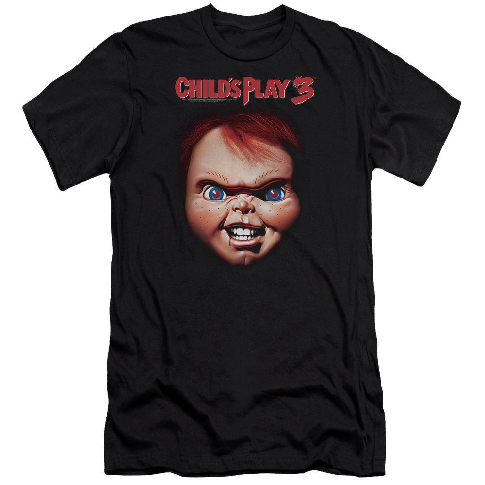 Childs Play Premium Canvas T-Shirt Chucky Close Up Black Tee