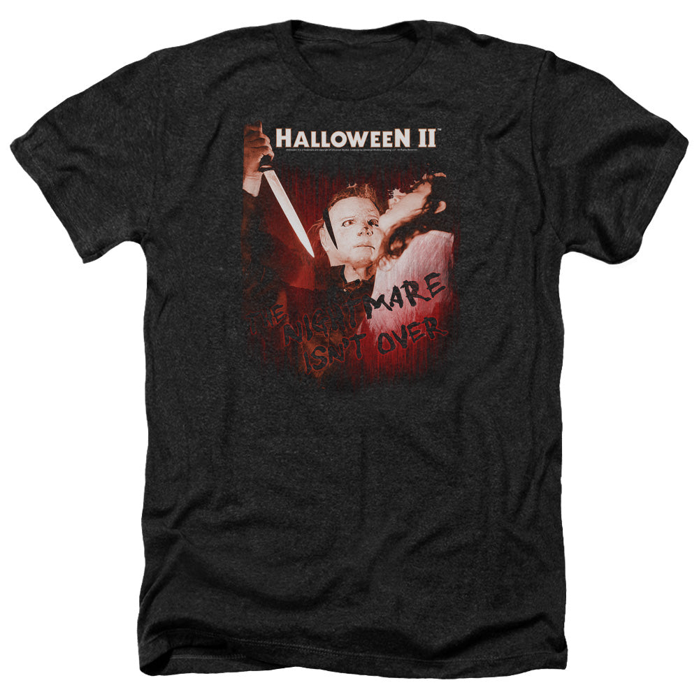 Halloween Heather T-Shirt Nightmare Isn't Over Black Tee