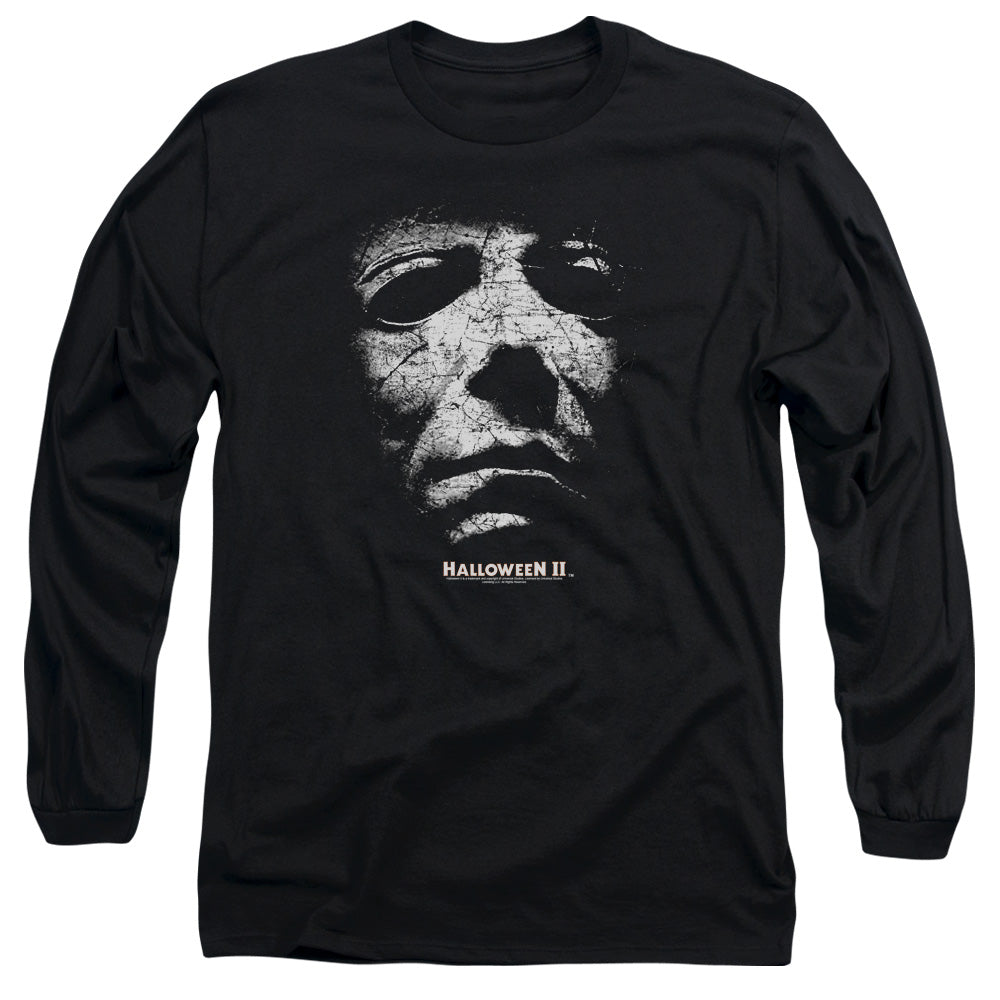 Halloween Long Sleeve T-Shirt Michael Myers Mask Black Tee