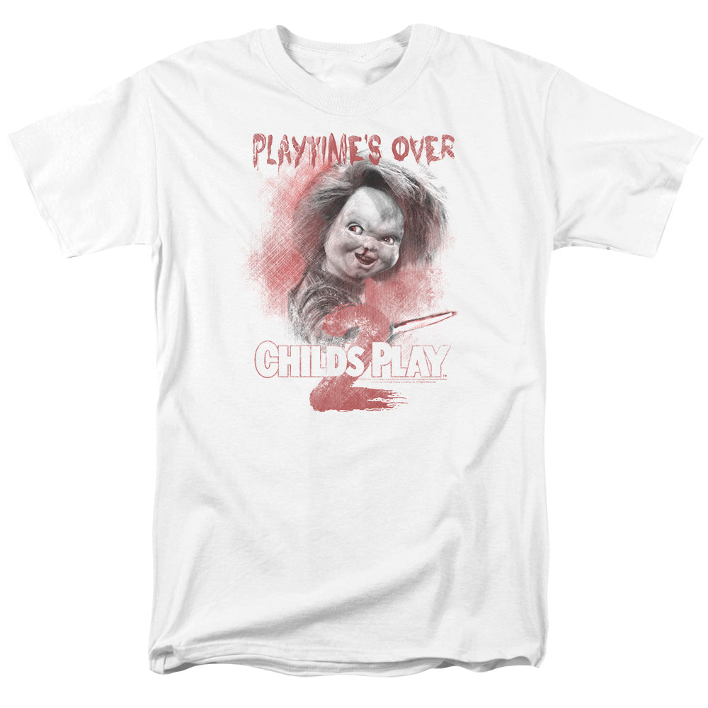 Childs Play T-Shirt Playtimes Over White Tee