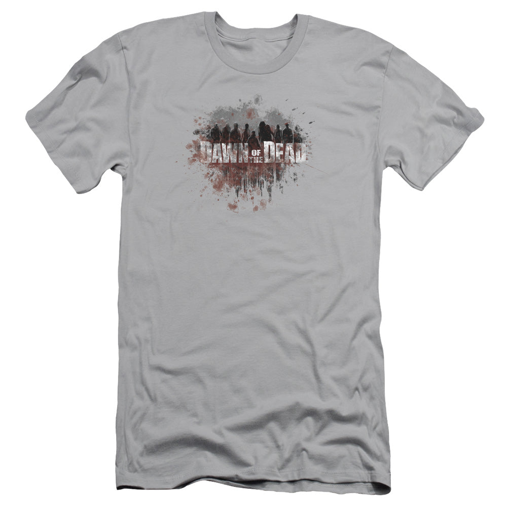 Dawn of the Dead Slim Fit T-Shirt Splatter Silver Tee