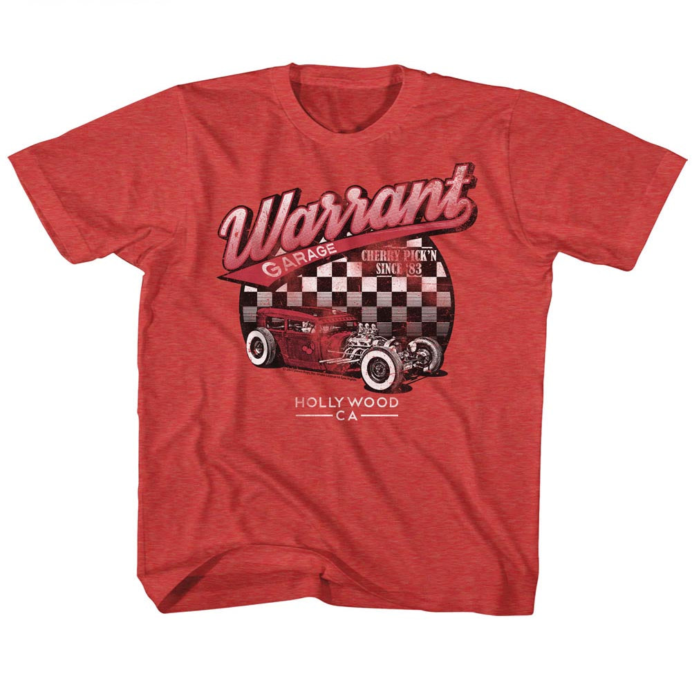 Warrant Band Toddler T-Shirt Garage Vintage Red Tee