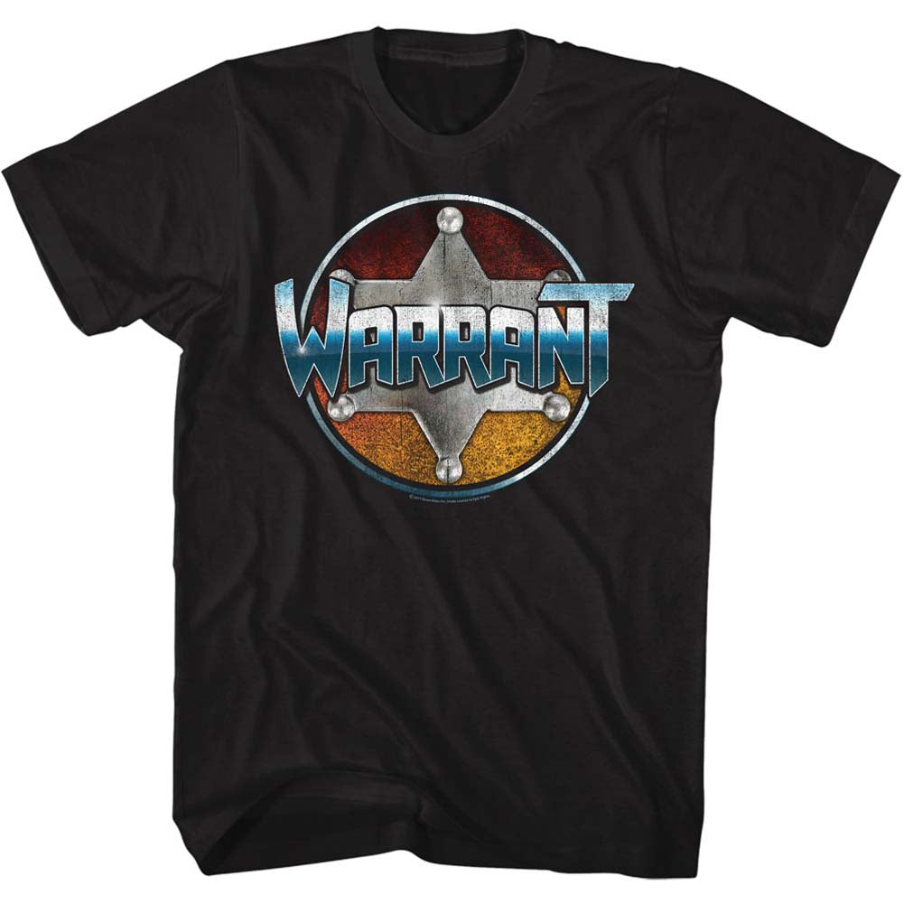 Warrant Band T-Shirt Logo Black Tee