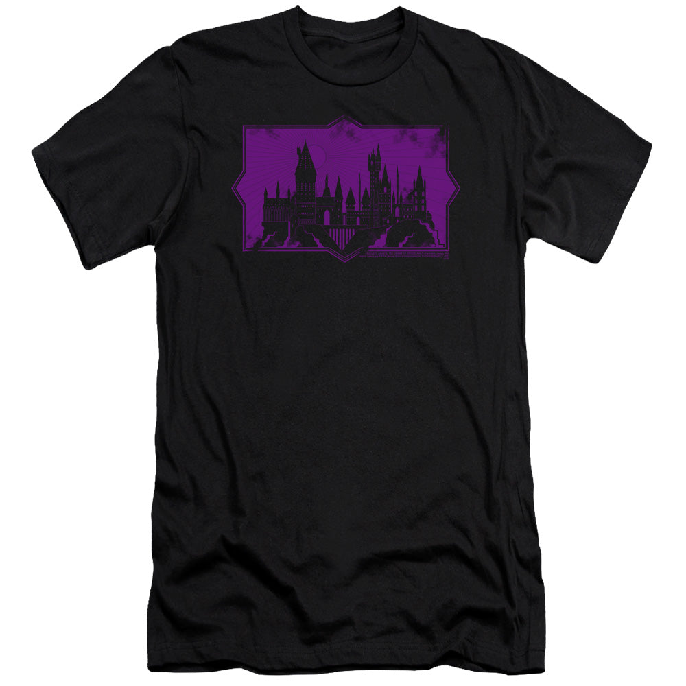 Fantastic Beasts 2 Slim Fit T-Shirt Hogwarts Silhouette Black Tee