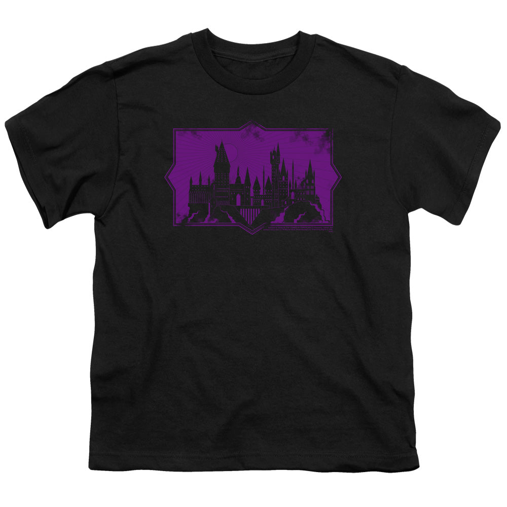 Fantastic Beasts 2 Kids T-Shirt Hogwarts Silhouette Black Tee