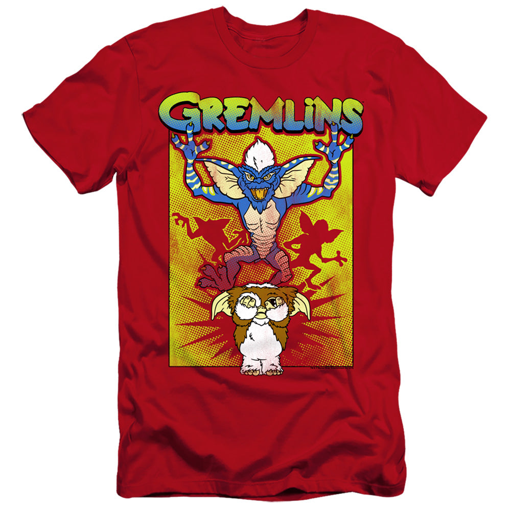 Gremlins 2 Premium Canvas T-Shirt Gizmo's Afraid Red Tee