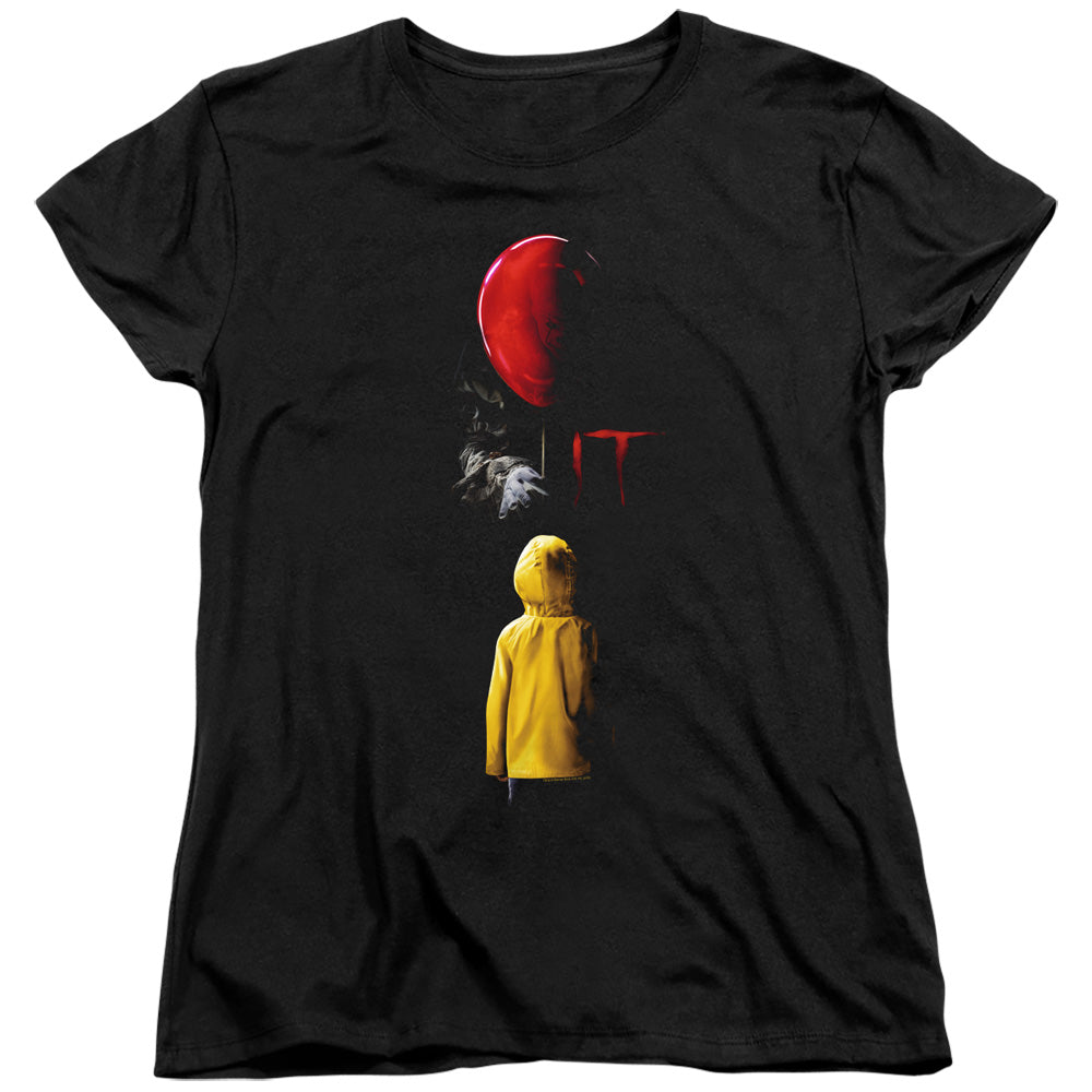 IT Womens T-Shirt Movie Poster Black Tee