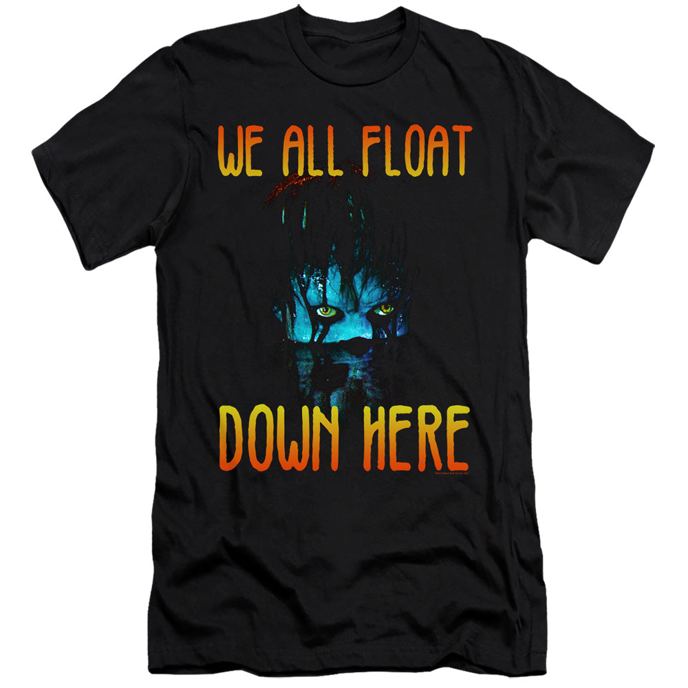 IT Premium Canvas T-Shirt We All Float Down Here Black Tee