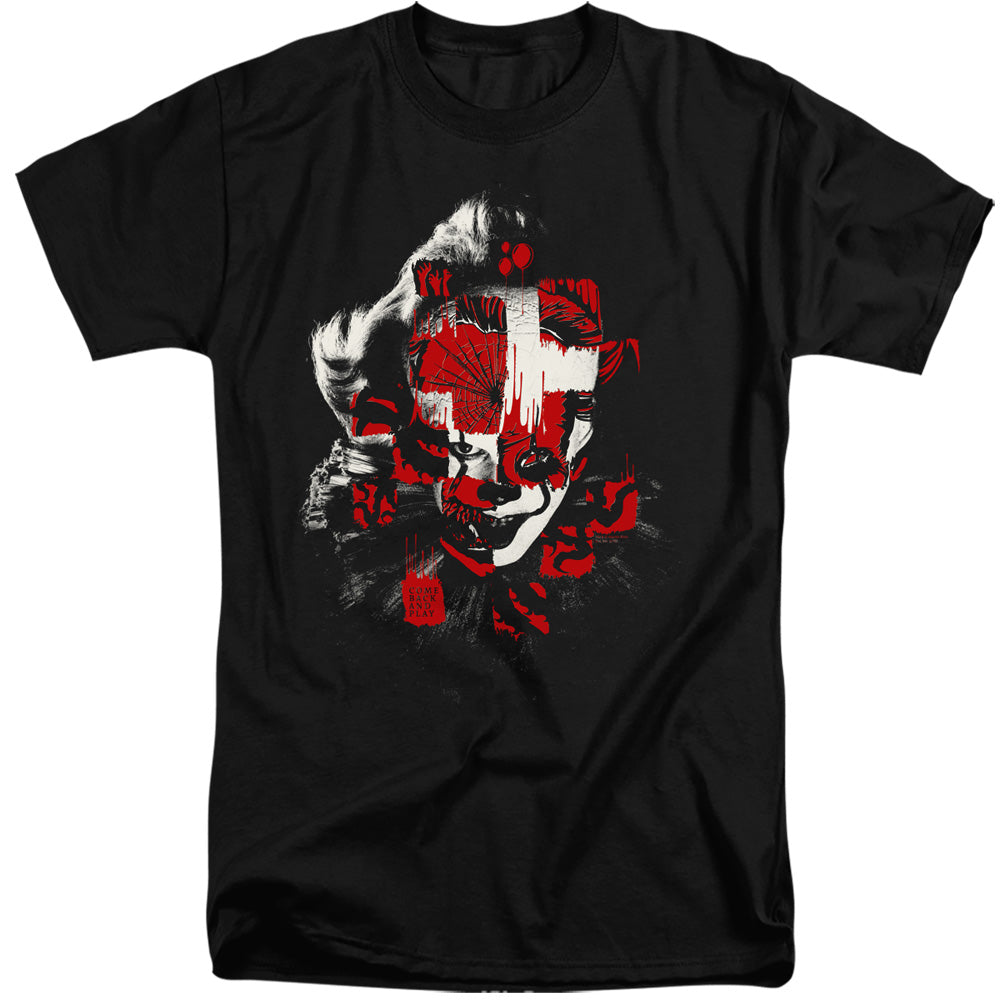 IT Chapter Two Tall T-Shirt Come Back and Play Black Tee