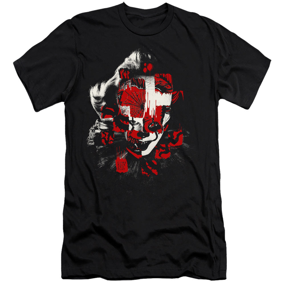 IT Chapter Two Premium Canvas T-Shirt Come Back and Play Black Tee