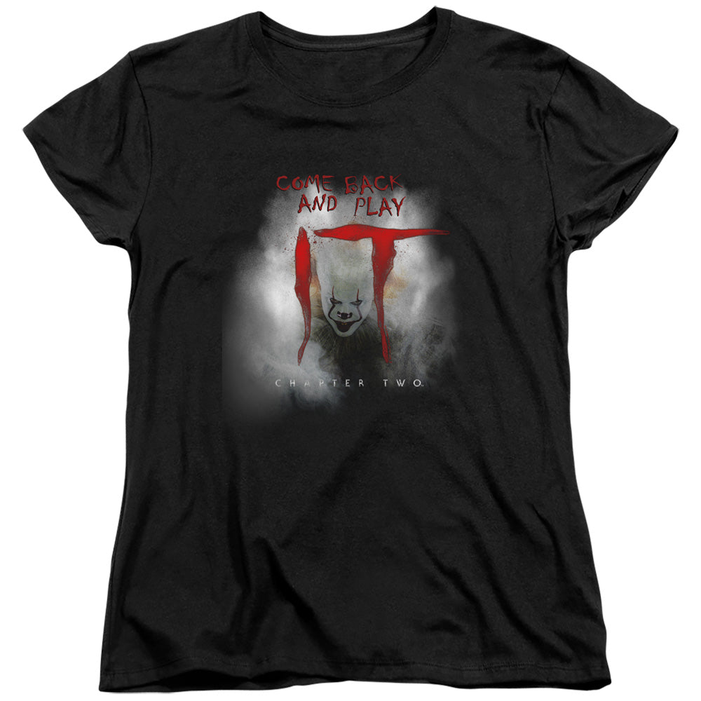 IT Chapter Two Womens T-Shirt Fog Black Tee