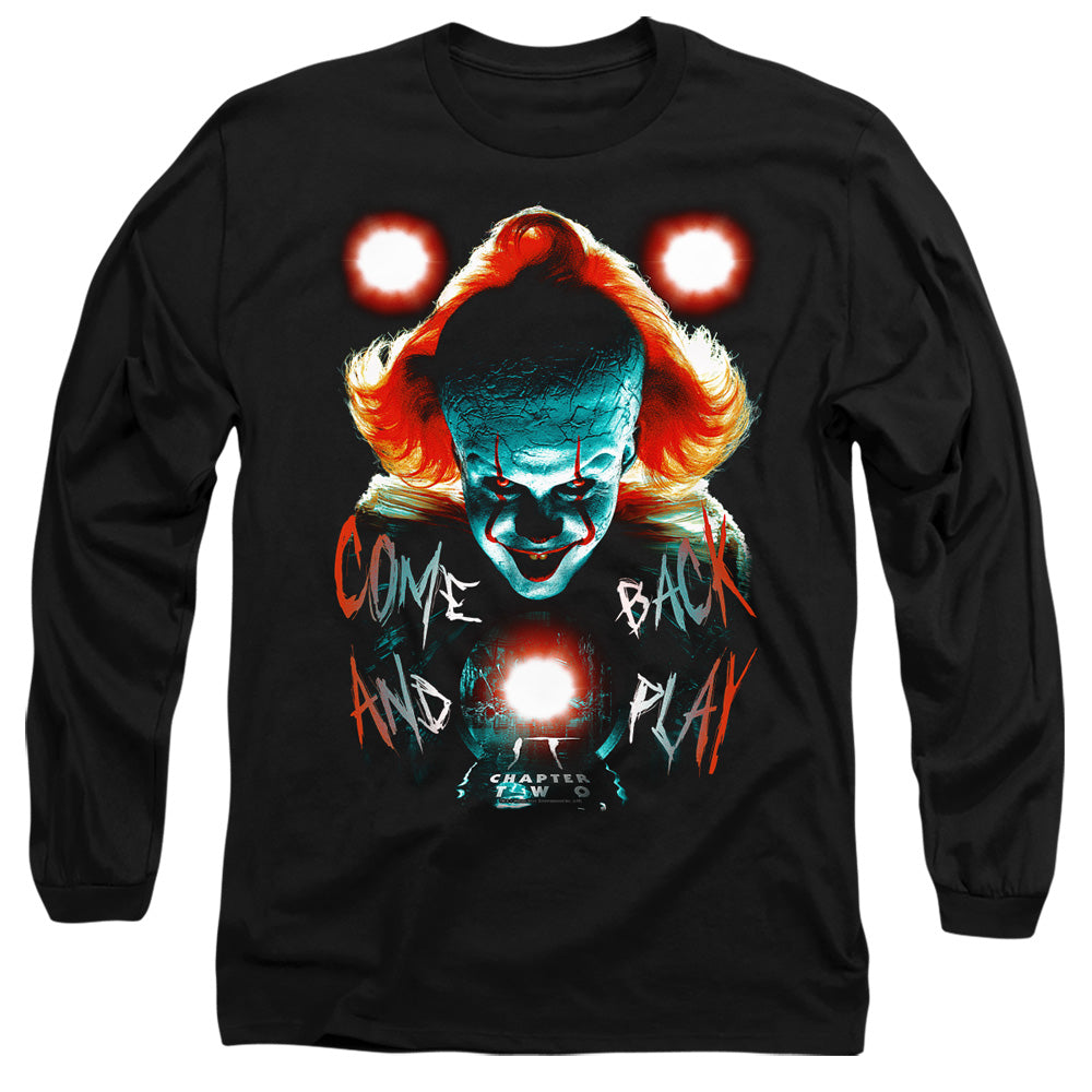 IT Chapter Two Long Sleeve T-Shirt Pennywise Come Back Black Tee