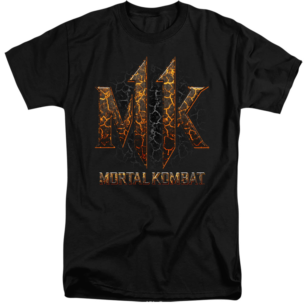 Mortal Kombat 11 Tall T-Shirt Lava Logo Black Tee