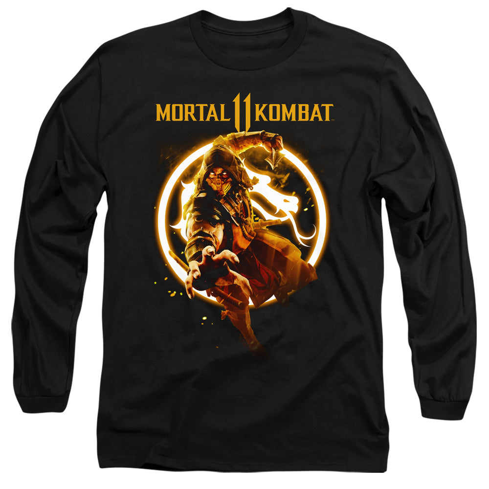 Mortal Kombat 11 Long Sleeve T-Shirt Scorpion Black Tee