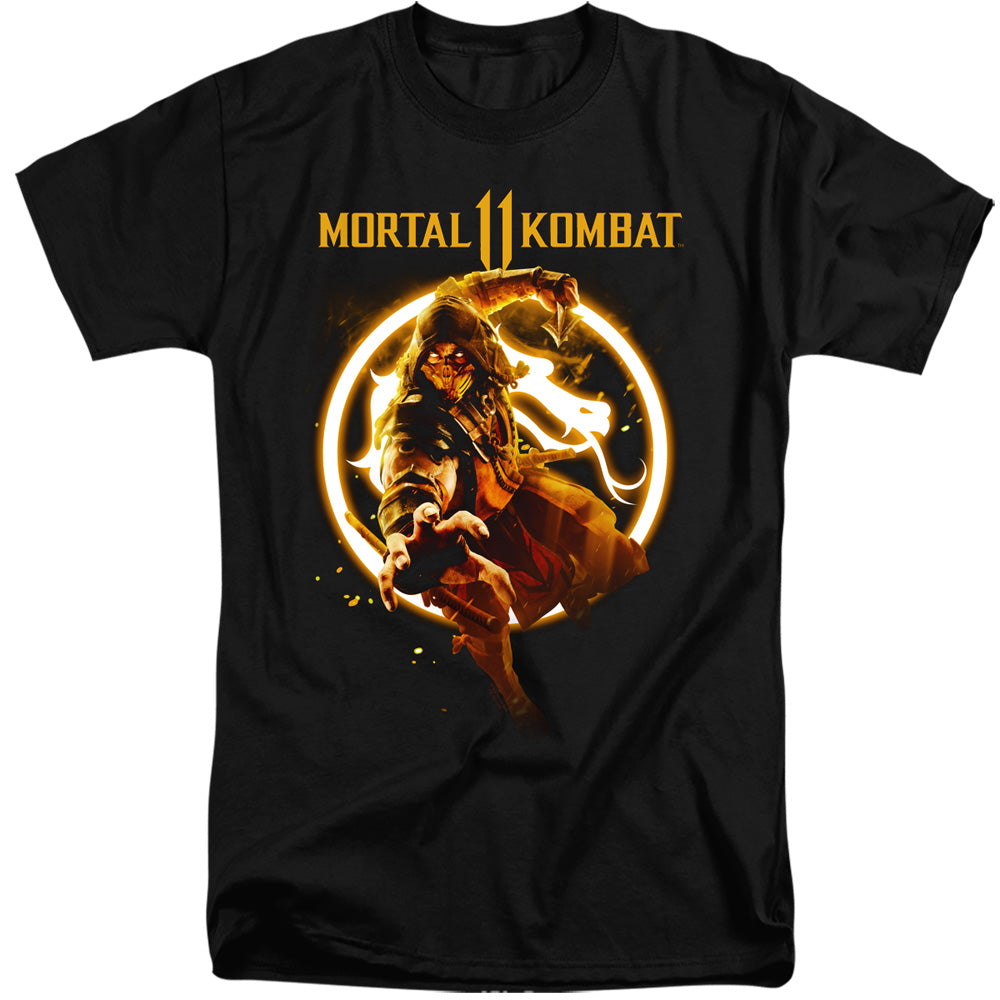 Mortal Kombat 11 Tall T-Shirt Scorpion Black Tee