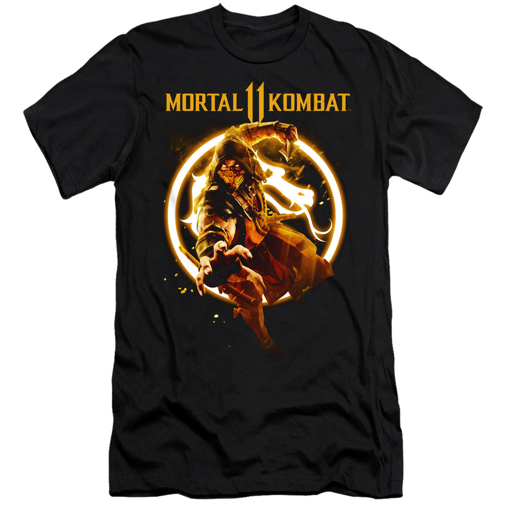 Mortal Kombat 11 Slim Fit T-Shirt Scorpion Black Tee