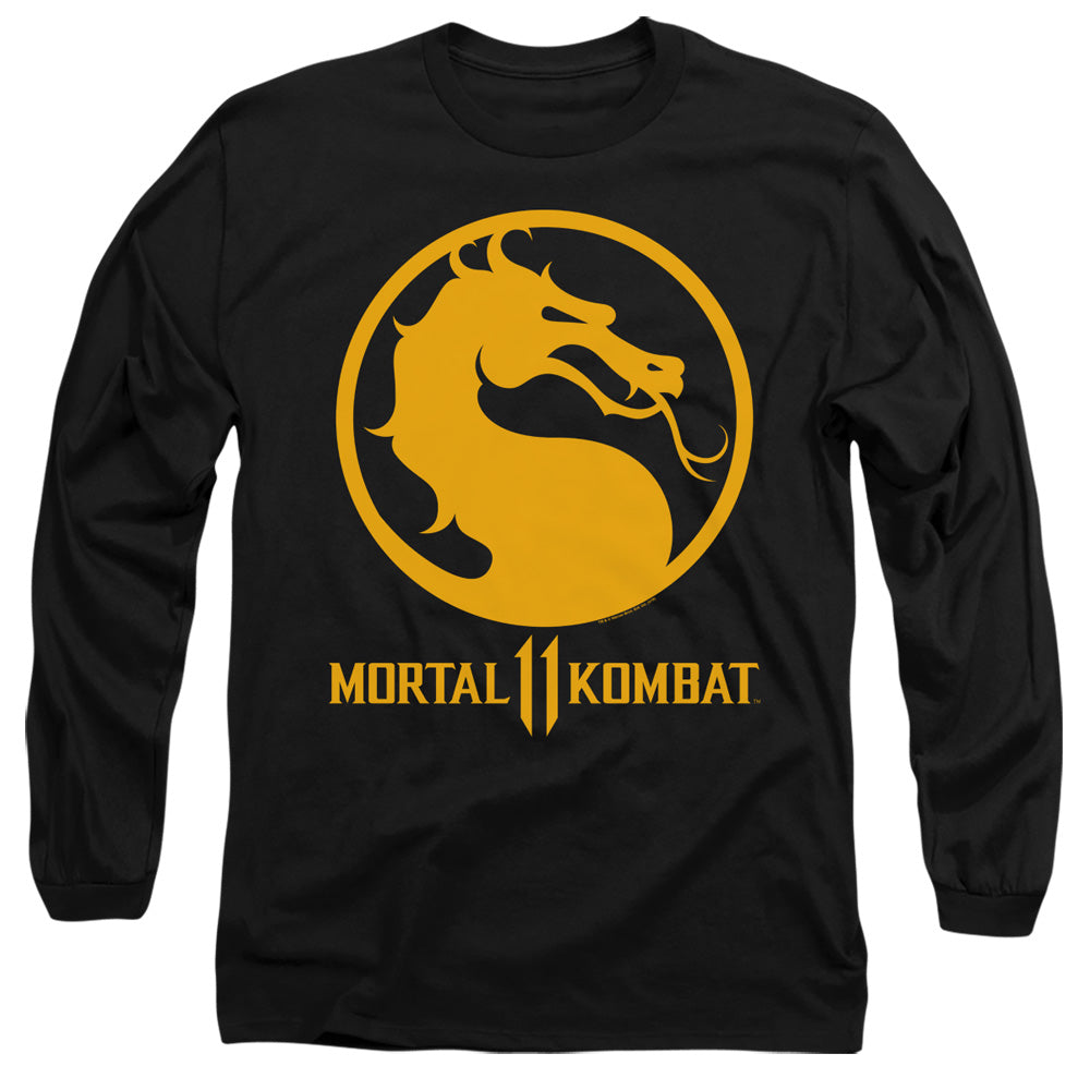 Mortal Kombat 11 Long Sleeve T-Shirt Dragon Logo Black Tee