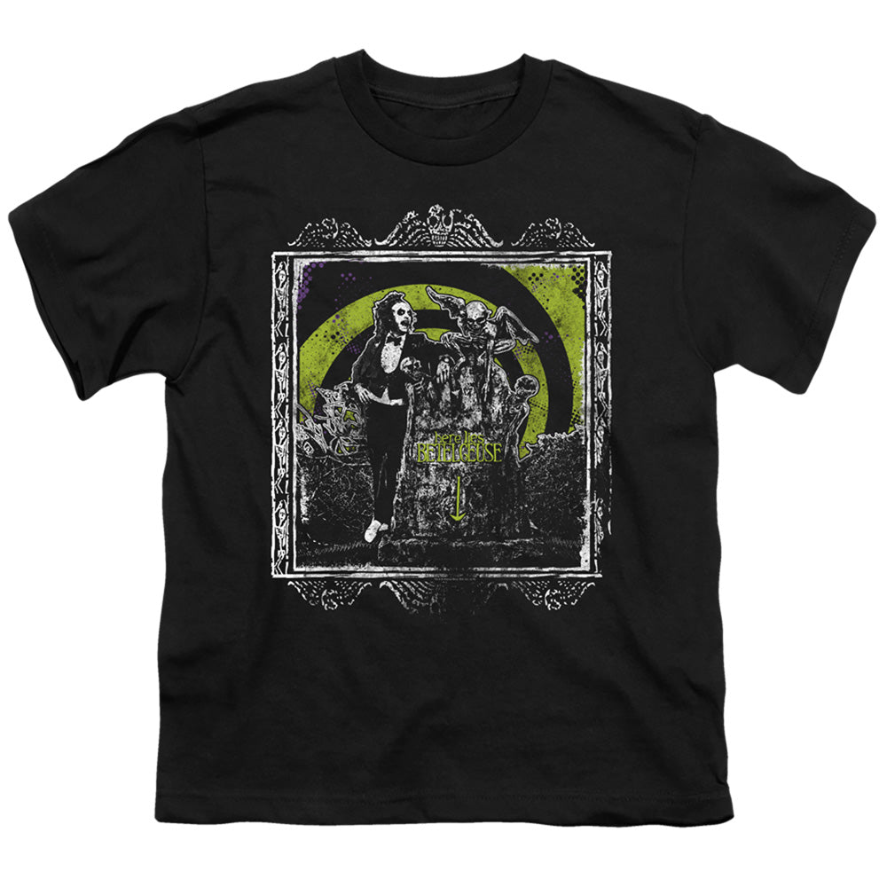 Beetlejuice Kids T-Shirt Here Lies Betelgeuse Black Tee