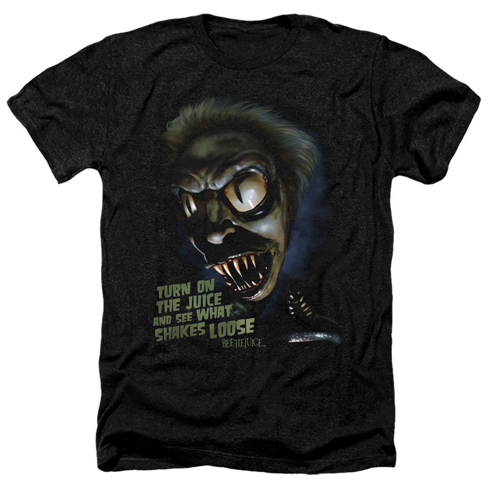 Beetlejuice Heather T-Shirt Turn on the Juice Black Tee