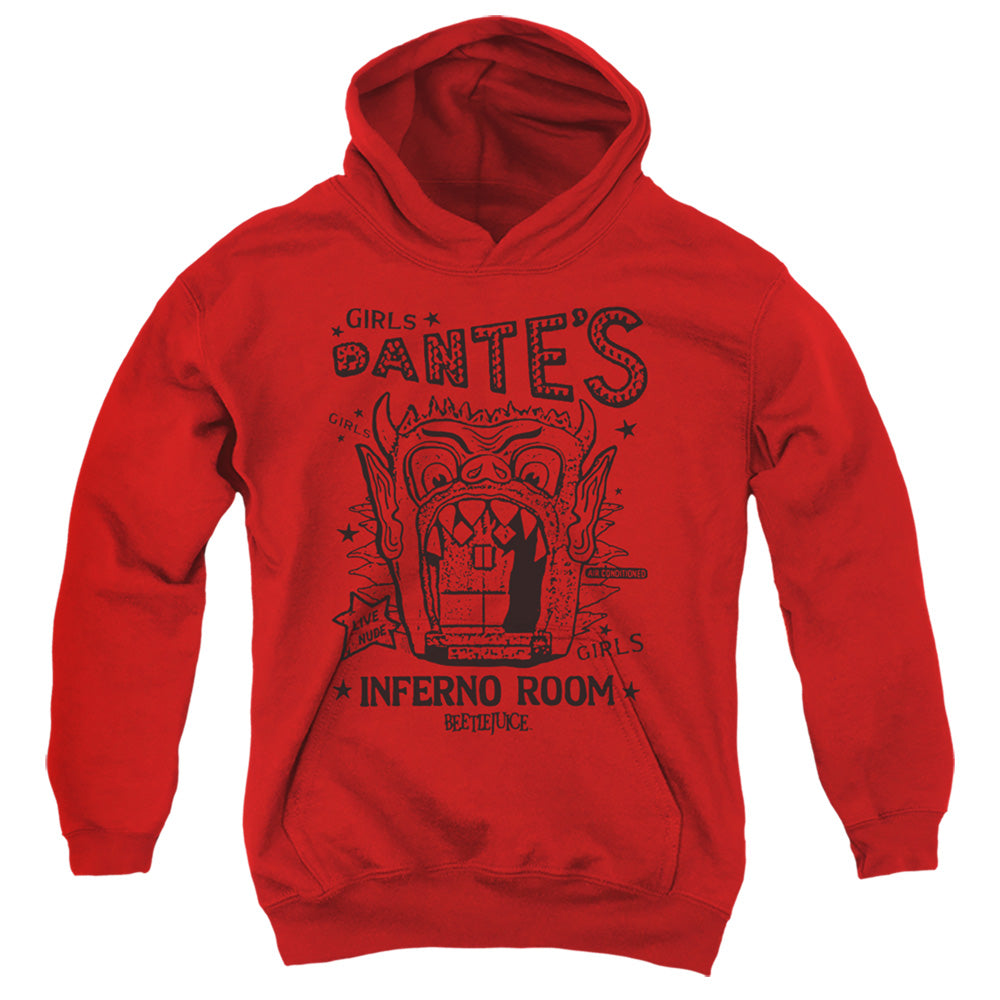 Beetlejuice Kids Hoodie Dantes Inferno Room Red Hoody