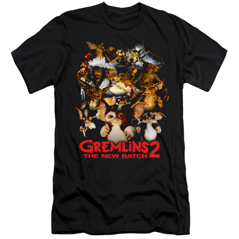 Gremlins 2 Premium Canvas T-Shirt Mogwai Crew Black Tee