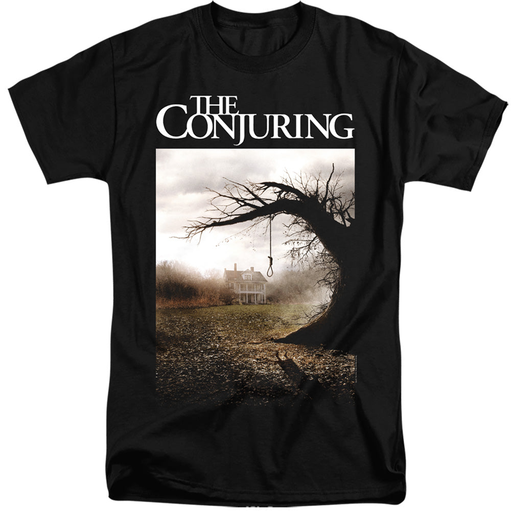 The Conjuring Tall T-Shirt Tree Movie Poster Black Tee