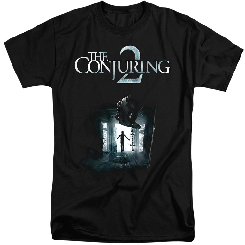 The Conjuring 2 Tall T-Shirt Movie Poster Black Tee