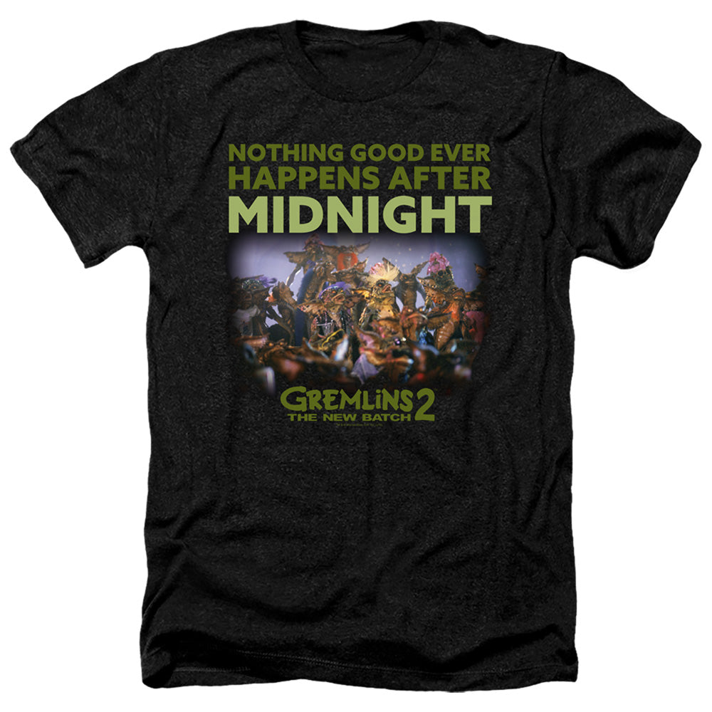 Gremlins 2 Heather T-Shirt After Midnight Black Tee