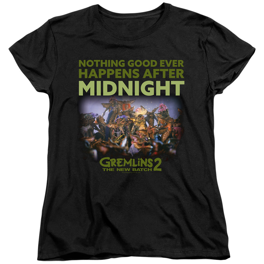 Gremlins 2 Womens T-Shirt After Midnight Black Tee