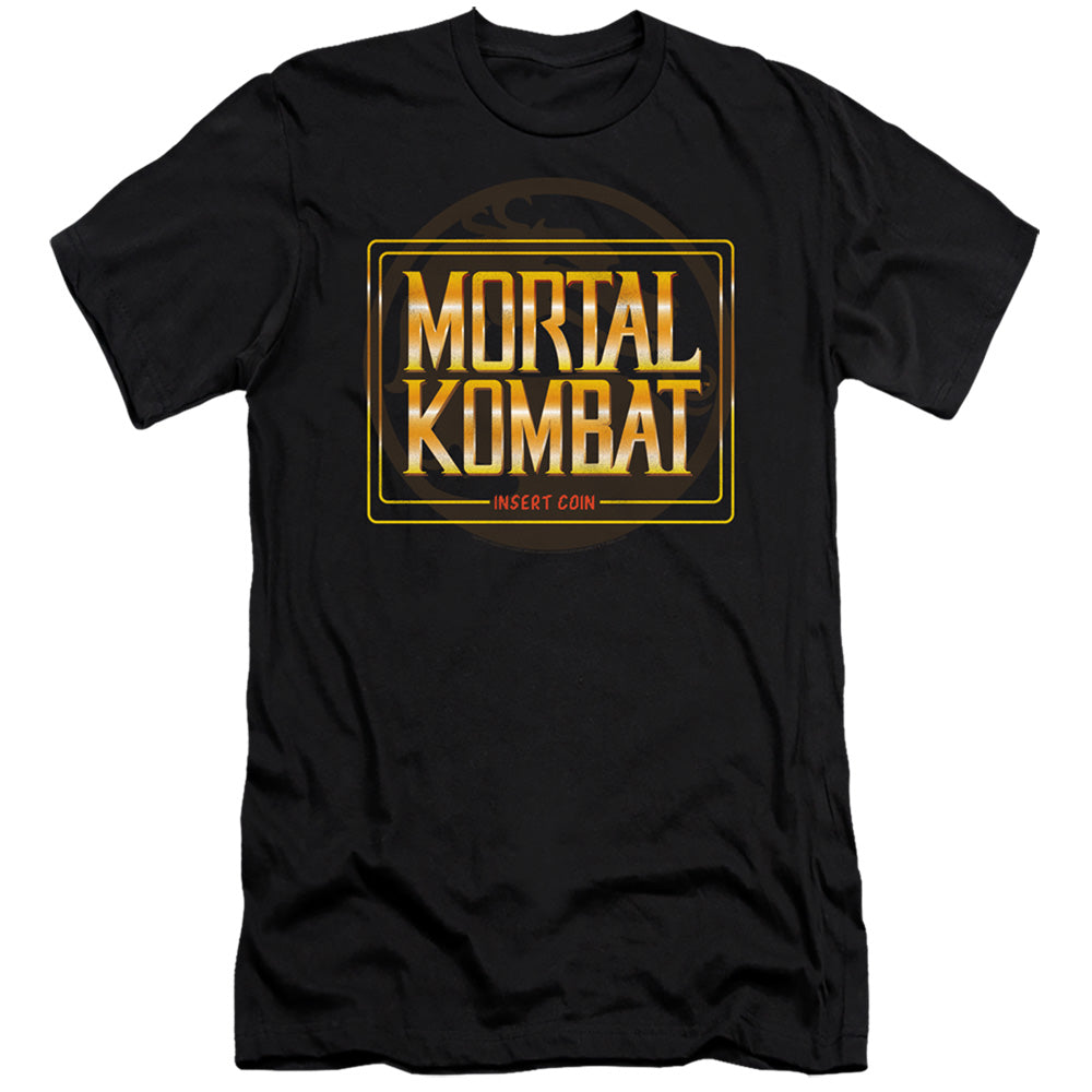 Mortal Kombat Klassic Premium Canvas T-Shirt Insert Coin Black Tee