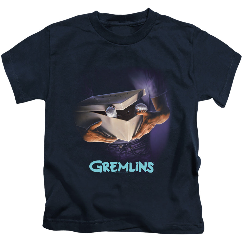 Gremlins Boys T-Shirt Movie Poster Navy Tee