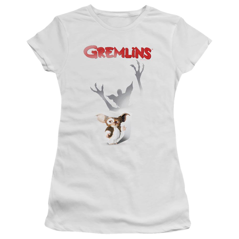 Gremlins Juniors T-Shirt Shadow Poster White Tee
