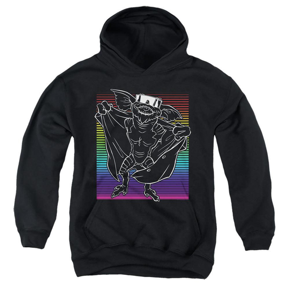 Gremlins 2 Kids Hoodie Flasher Neon Rainbow Black Hoody