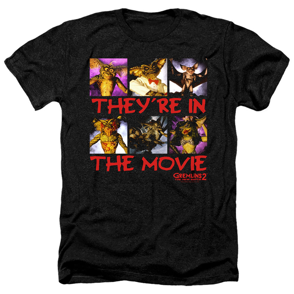 Gremlins 2 Heather T-Shirt They're in the Movie Black Tee